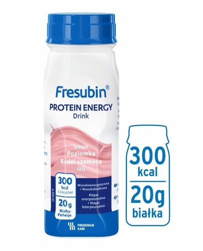 
                                                                                                      Fresubin PROTEIN ENERGY Drink, smak poziomkowy, 4x200 ml - Fresubin                                                                      