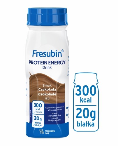 
                                                                                                      Fresubin PROTEIN ENERGY Drink, smak czekoladowy, 4x200 ml - Fresubin                                                                      