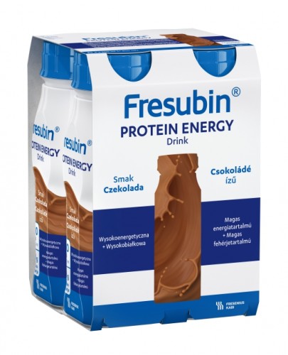 
                                                                                                      Fresubin PROTEIN ENERGY Drink, smak czekoladowy, 4x200 ml - Fresubin                                                                      