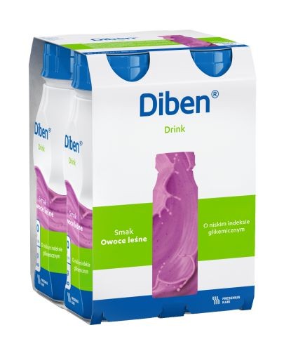 
                                                                                                      Diben Drink, smak owoce leśne, 4x200 ml - Fresubin                                                                      